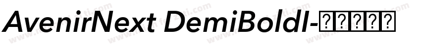 AvenirNext DemiBoldI字体转换